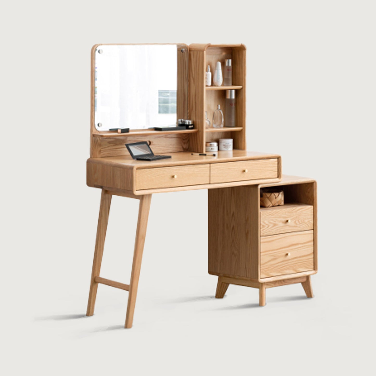 Bezzze Table Dresser 100% Solid Oak Table Dresser with Drawer
