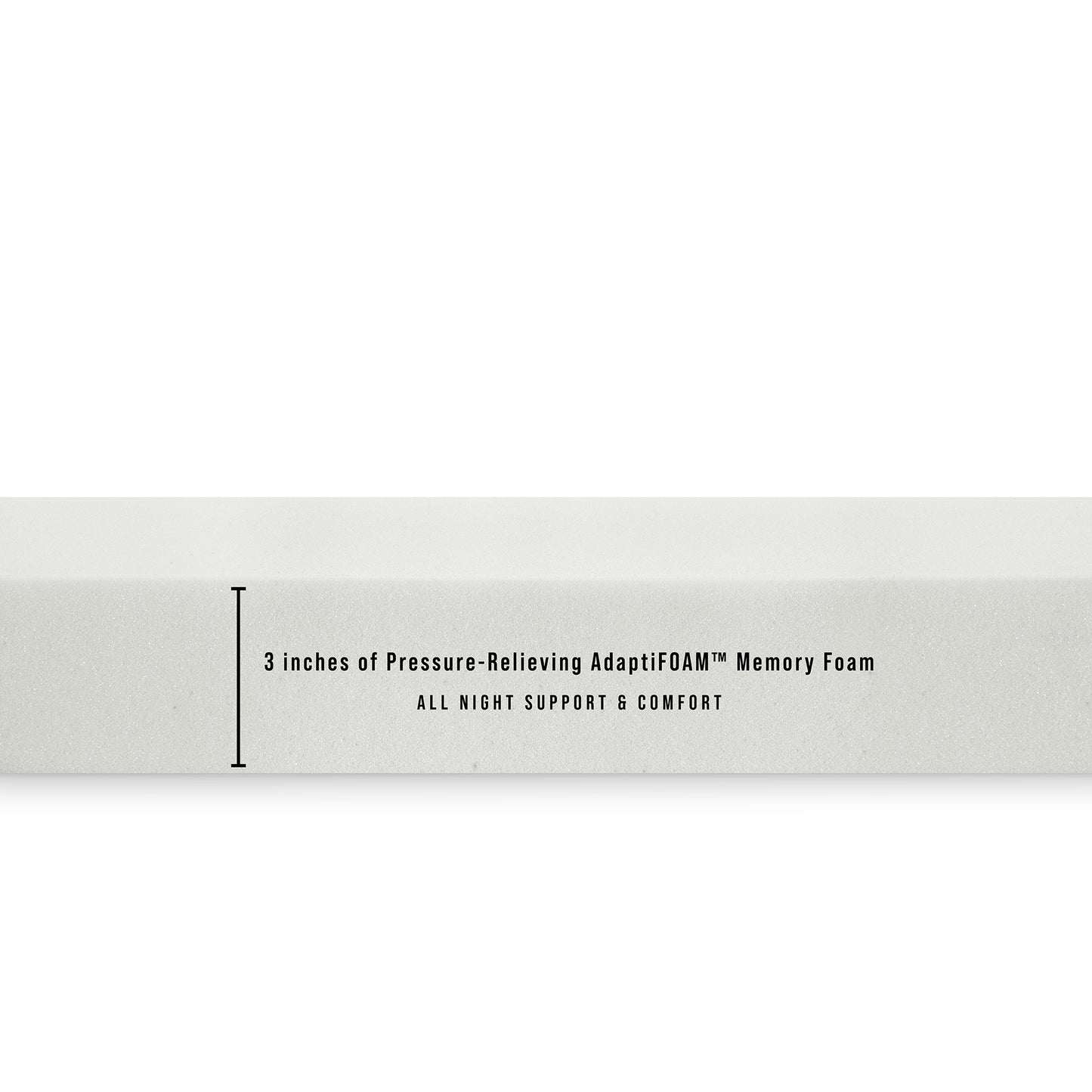 Bezzze 3-Inch Adapt Foam Responsive Memory Foam Mattress Topper - Queen