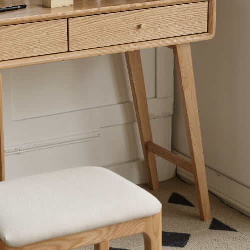Bezzze Table Dresser 100% Solid Oak Table Dresser with Drawer