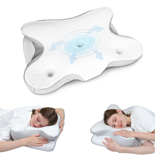Cervical Neck Pillow for Sleeping, Ergonomic Side Sleeper Pillows