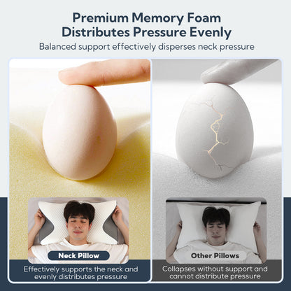 Memory Foam Pillow - Neck Support Pillow