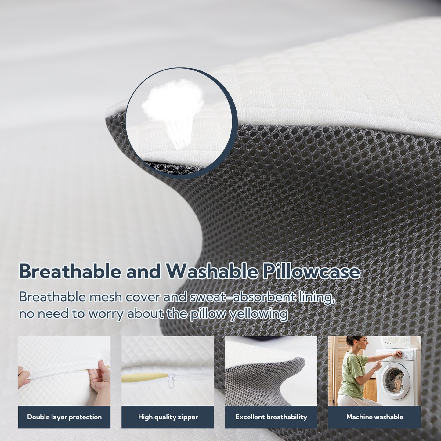 Memory Foam Pillow - Neck Support Pillow