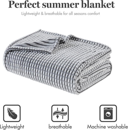 Bezzze Carved Plush Blanket Full, Twin