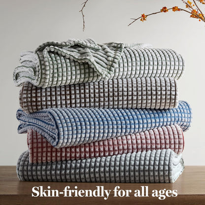 Bezzze Carved Plush Blanket Full, Twin