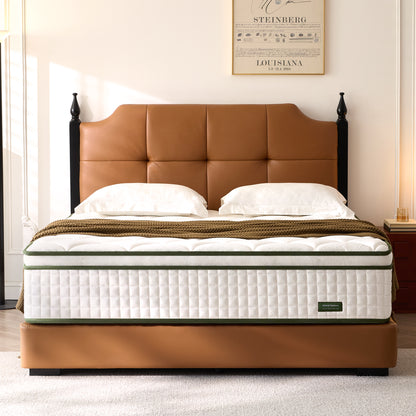 Bezzze Twin Mattress, 10 inch Hybrid Medium Firm Memory Foam Mattress in a Box, Individual Pocket Springs, Pressure Relief, CertiPUR-US Certified