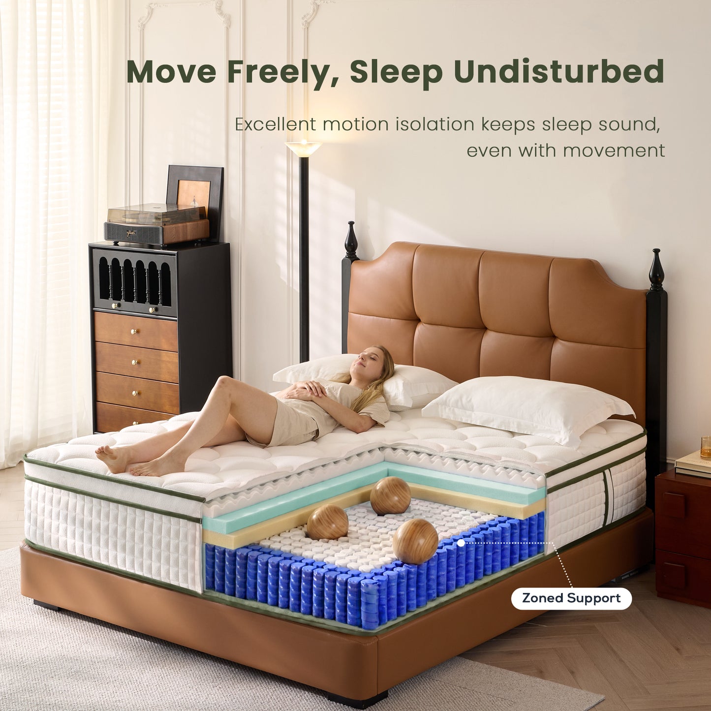Bezzze Twin Mattress, 10 inch Hybrid Medium Firm Memory Foam Mattress in a Box, Individual Pocket Springs, Pressure Relief, CertiPUR-US Certified