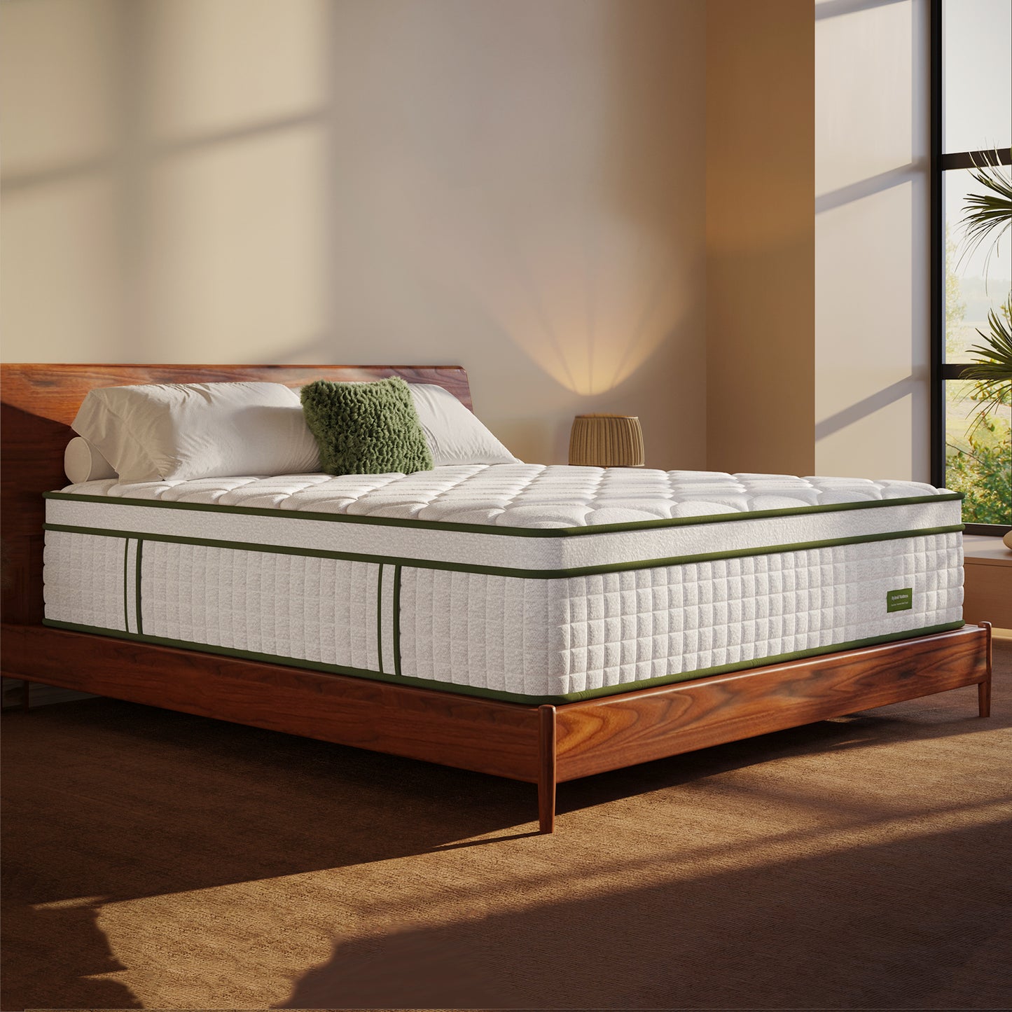 Bezzze Hybrid Mattress in a Box, Medium, Memory Foam & Pocketed Coils Delivers Strong Support & Pressure-Relieving Relaxation, CertiPUR-US Certified