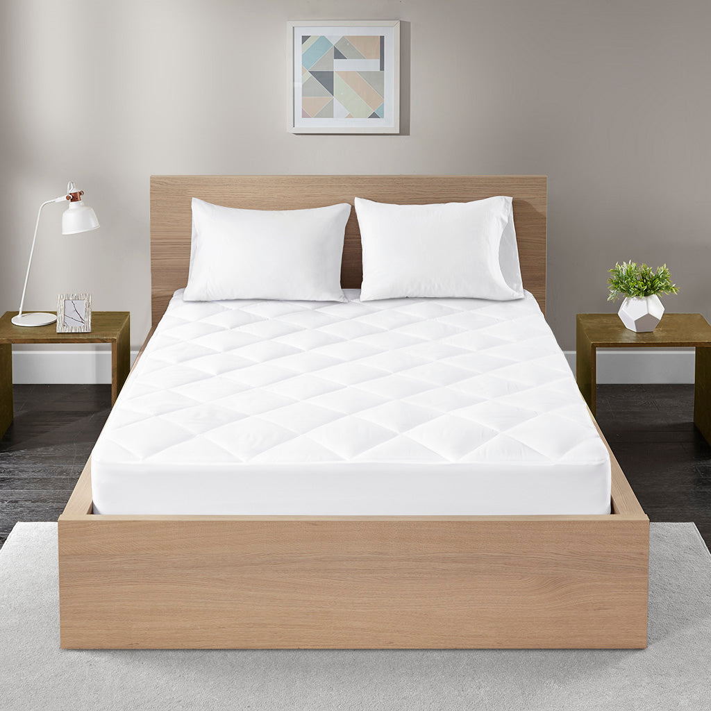 Bezzze 300 Thread Count Cotton Sateen Waterproof Mattress Pad