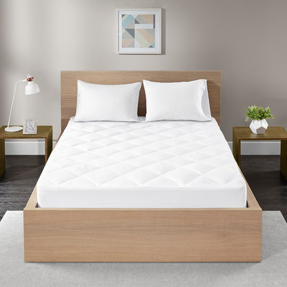 Bezzze 300 Thread Count Cotton Sateen Waterproof Mattress Pad