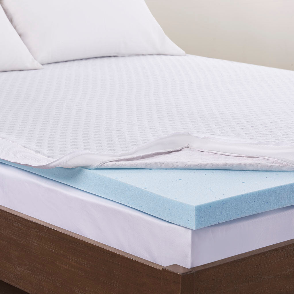 Bezzze All Season Reversible Hypoallergenic Cooling Mattress Topper