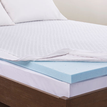 Bezzze All Season Reversible Hypoallergenic Cooling Mattress Topper