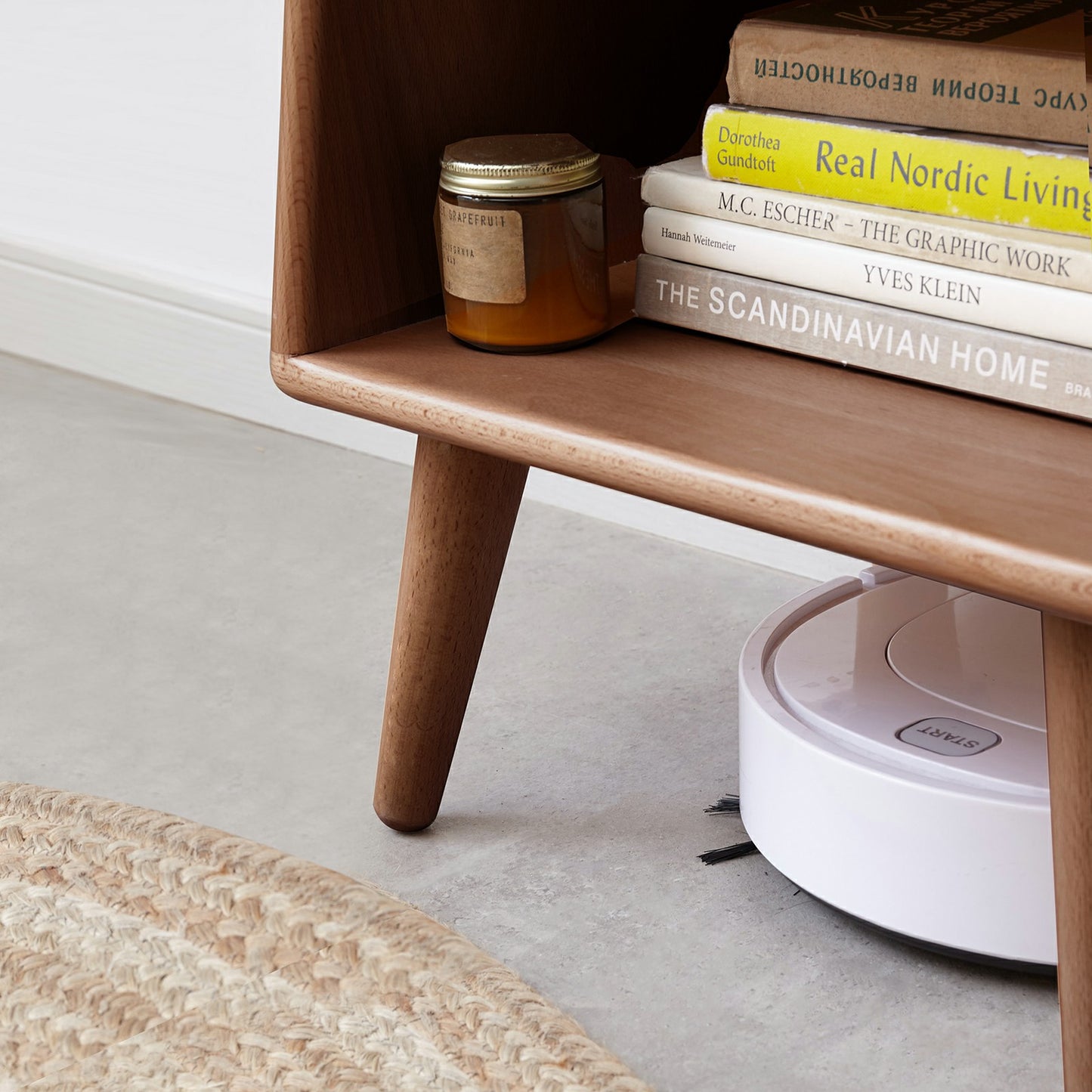 Bezzze Solid Wood Bedside Cabinet Modern Simple Nightstands Nordic Bedroom Solid Beech Storage Cabinet