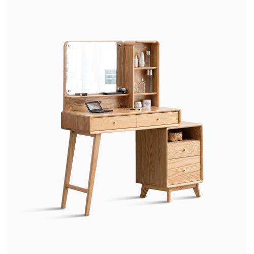 Bezzze Table Dresser 100% Solid Oak Table Dresser with Drawer