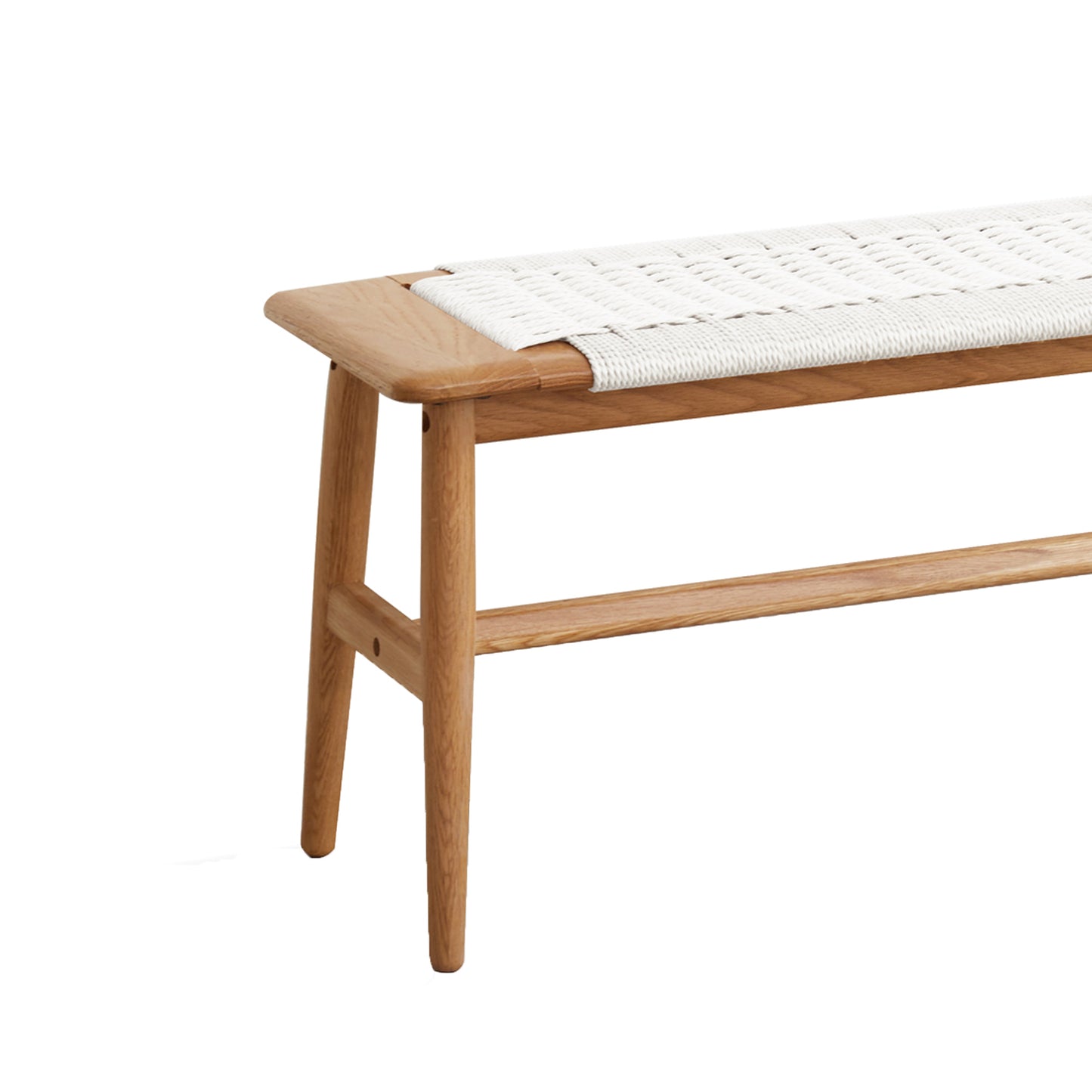 Bezzze Natural Oak Wood Bench for Bedroom End of Bed
